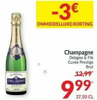 Intermarché Champagne delagne + fils cuvée prestige brut aanbieding