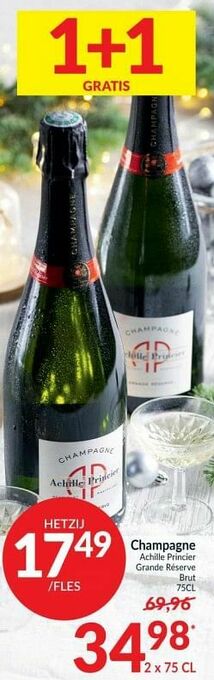 Intermarché Champagne achille princier grande réserve brut aanbieding