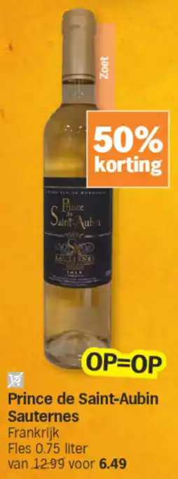 Albert Heijn Prince de Saint-Aubin Sauternes aanbieding