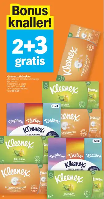 Albert Heijn Kleenex zakdoeken aanbieding