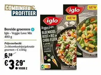 Delhaize Bloemkoolrijst-gekruide groenten aanbieding