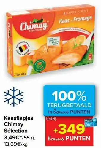 Carrefour Kaasflapjes hetzij chimay sélection aanbieding