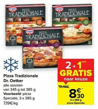 Carrefour Pizza speciale aanbieding
