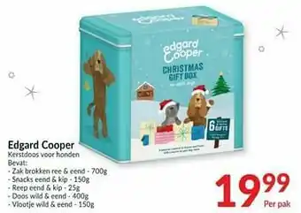 Edgard cooper kerstdoos voor honden