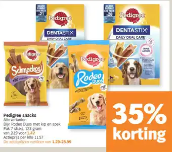 Albert Heijn Pedigree Snacks aanbieding