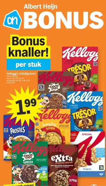 Albert Heijn Kellogg's Ontbijtgranen aanbieding