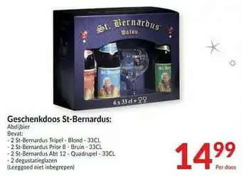 Geschenkdoos st-bernardus: abdijbier