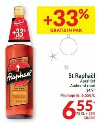 Intermarché St raphaël aperitief amber of rood aanbieding