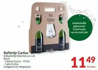 Intermarché Koffertje curtius ambachtelijk blond bier aanbieding