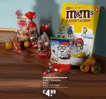Delhaize Melkchocoladebonbons kinder - schokobons winter aanbieding