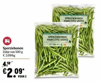 Delhaize Sperziebonen aanbieding