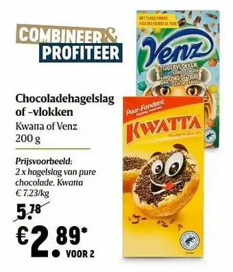 Delhaize Hagelslag van pure chocolade kwatta aanbieding
