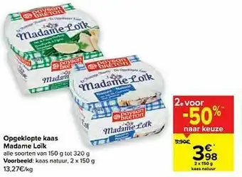 Carrefour Kaas natuur aanbieding