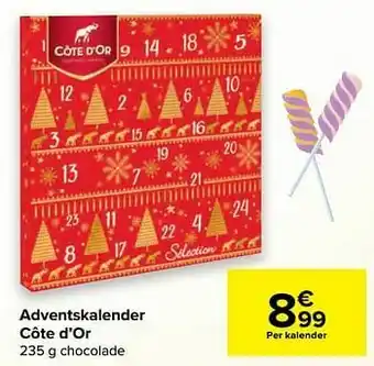 Carrefour Adventskalender côte d’or aanbieding