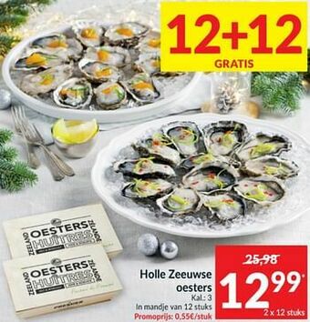 Intermarché Holle zeeuwse oesters aanbieding