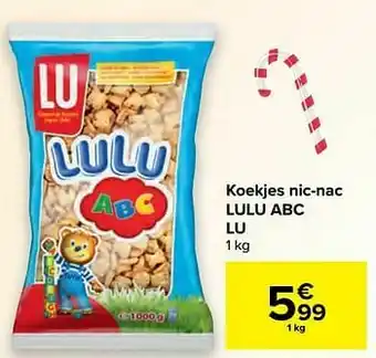 Carrefour Koekjes nic-nac lulu abc lu aanbieding
