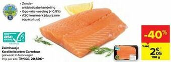 Carrefour Zalmhaasje kwaliteitsketen carrefour aanbieding