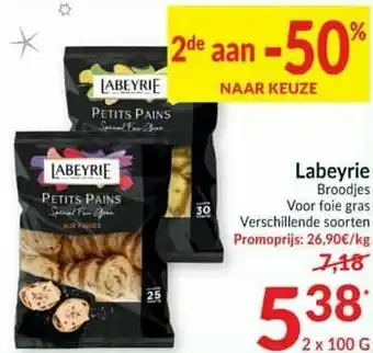 Intermarché Labeyrie broodjes voor foie gras aanbieding
