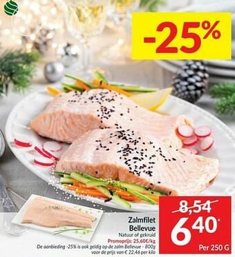 Intermarché Zalmfilet bellevue natuur of gekruid aanbieding