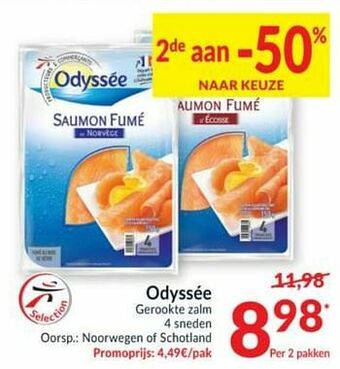 Intermarché Odyssée gerookte zalm aanbieding