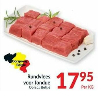 Intermarché Rundvlees voor fondue aanbieding