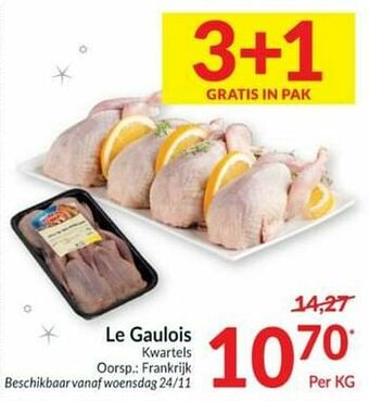 Intermarché Le gaulois kwartels aanbieding