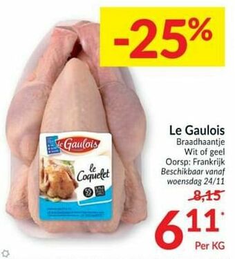 Intermarché Le gaulois braadhaantje wit of geel aanbieding