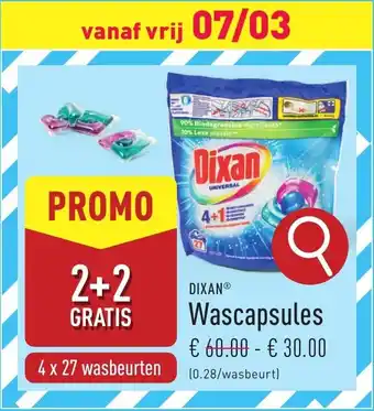 ALDI Dixan Wascapsules aanbieding