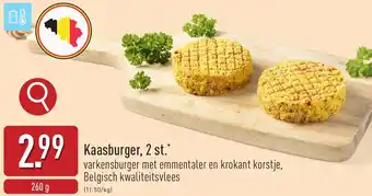 ALDI Kaasburger aanbieding