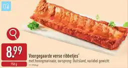 ALDI Voorgegaarde verse ribbetjes aanbieding