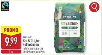 ALDI Barissimo Bio & Origin koffiebonen aanbieding