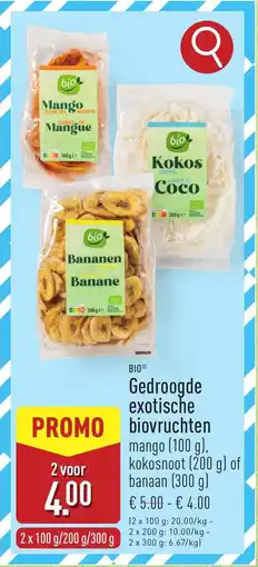 ALDI Bio Gedroogde exotische biovruchten aanbieding