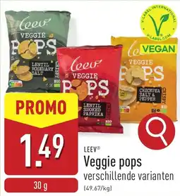 ALDI Leev Veggie Pops aanbieding