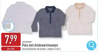 ALDI Up2fashion Polo met Driekwartmouwen aanbieding