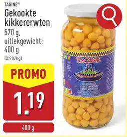 ALDI Tagine Gekookte Kikkererwten aanbieding