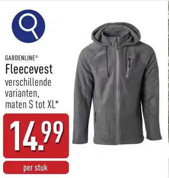 ALDI Gardenline Fleecevest aanbieding