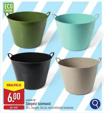 ALDI Gardenline Soepele Tuinmand aanbieding