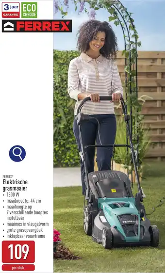 ALDI Ferrex Elektrische Grasmaaier aanbieding