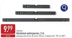 ALDI Workzone Aluminium waterpassen aanbieding