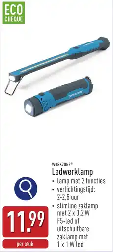 ALDI Workzone Ledwerklamp aanbieding