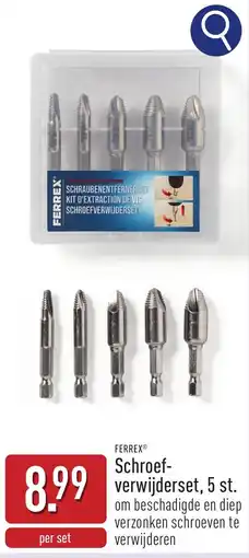 ALDI Ferrex Schroef- verwijder set aanbieding