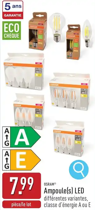 ALDI Osram ampoule(s) led aanbieding