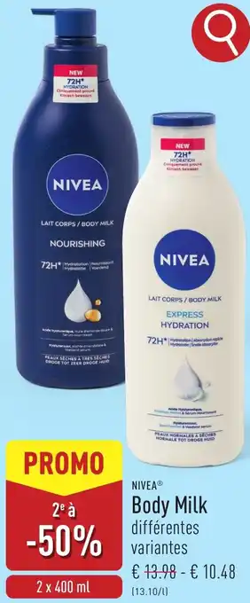 ALDI Nivea body milk aanbieding