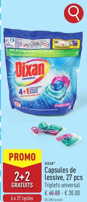 ALDI Dixan Capsules de lessive, aanbieding