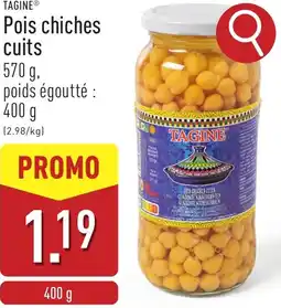 ALDI Tagine pois chiches cuits aanbieding