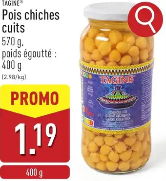 ALDI Tagine pois chiches cuits aanbieding