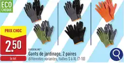 ALDI Gardenline gants de jardinage aanbieding