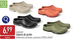 ALDI Gardenline sabots de jardin aanbieding