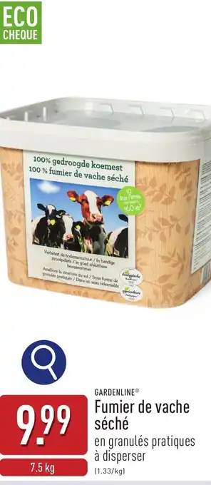 ALDI Gardenline fumier de vache séché aanbieding