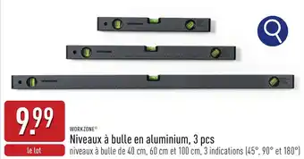 ALDI WORKZONE Niveaux à bulle en aluminium aanbieding